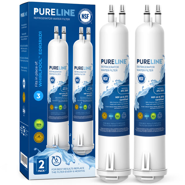 Pureline Replacement for Whirlpool® Everydrop Filter 3, EDR3RXD1, 4396710, 4396841, Kenmore® 46-9083, 46-9030, 46-9030 Refrigerator Water Filter