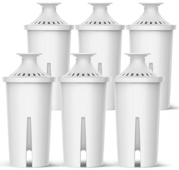 Pureline Filter Replacement for Brita Pitcher and Dispensers. (6 Pack)