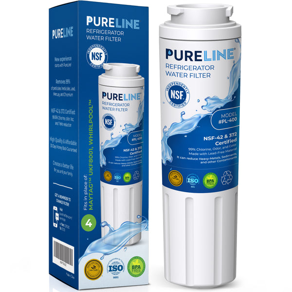 Pureline Replacement for Maytag UKF8001, Whirlpool EDR4RXD1, Everydrop Filter 4 Refrigerator Water Filter.