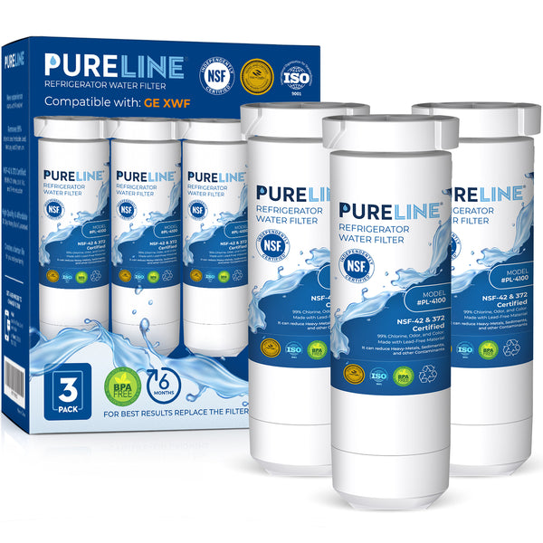 Pureline Replacement for GE XWF (NOT XWFE) Refrigerator Water Filter