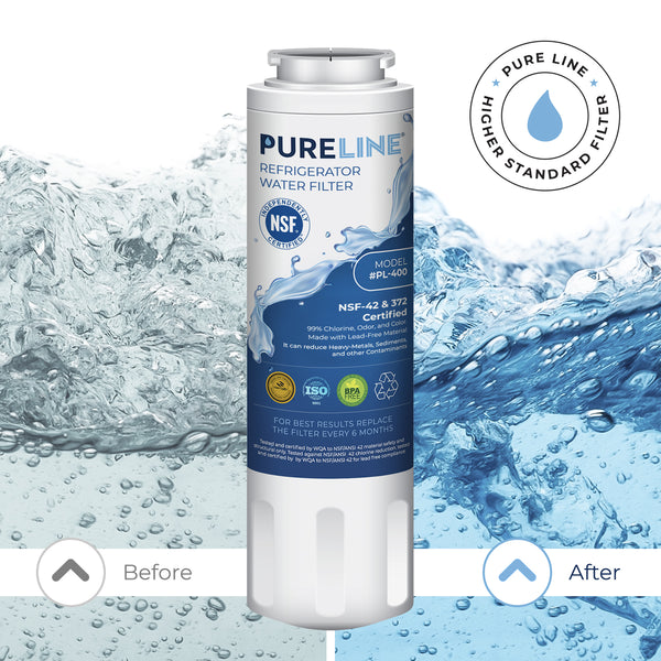 Pureline Replacement for Maytag UKF8001, Whirlpool EDR4RXD1, Everydrop Filter 4 Refrigerator Water Filter.