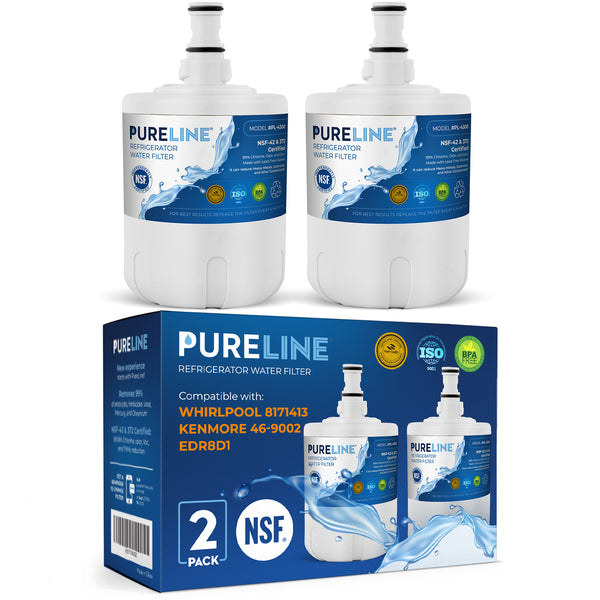 Pureline Replacement for Whirlpool 8171413 and Everydrop EDR8D1 Refrigerator Water Filter.