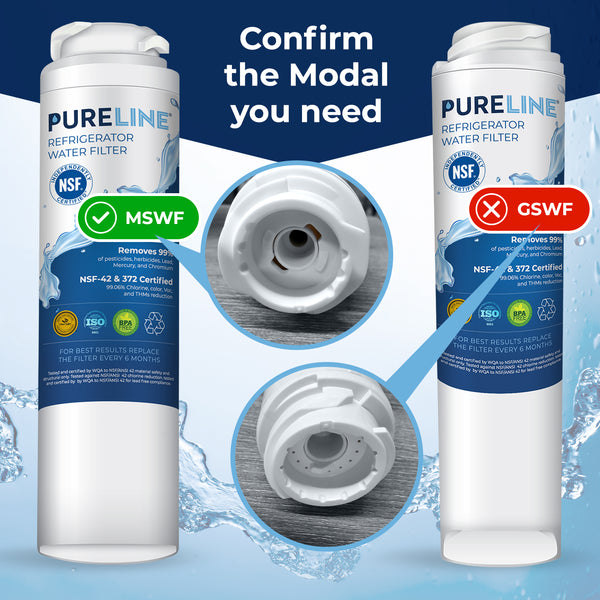 Pureline Replacement for GE MSWF and Kenmore 9914, 46-9914 Refrigerator Water Filter.