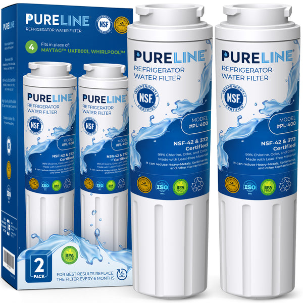 Pureline Replacement for Maytag UKF8001, Whirlpool EDR4RXD1, Everydrop Filter 4 Refrigerator Water Filter.