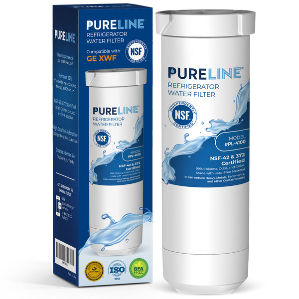 Pureline Replacement for GE XWF (NOT XWFE) Refrigerator Water Filter