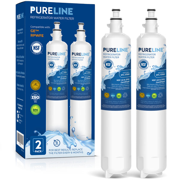 Pureline Replacement for GE® RPWFE® Water Filter, RPWF (With RFID Chip) Refrigerator Water Filter - Pure Line Filters