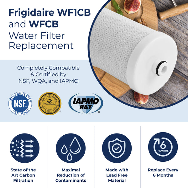 Pureline Replacement for Frigidaire WFCB & PureSource NGRG 2000 Refrigerator Water Filter.