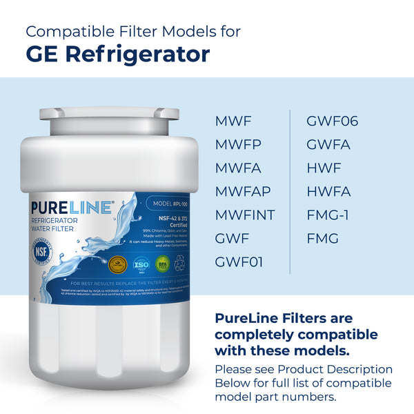 Pureline Replacement for GE MWF  Kenmore 46-9991 Refrigerator Water Filter