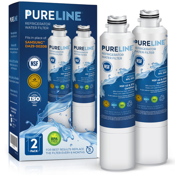 Pureline Replacement for Samsung DA29-00020B and Kenmore 46-9101, 469101, 9101, 4609101000 Refrigerator Water Filter.