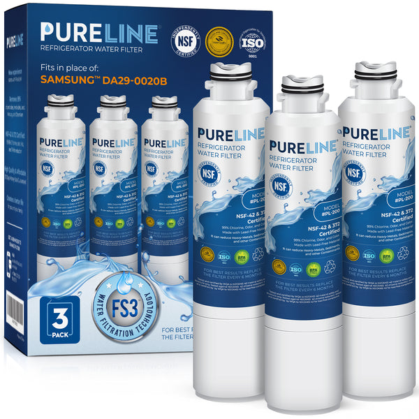 Pureline Replacement for Samsung DA29-00020B and Kenmore 46-9101, 469101, 9101, 4609101000 Refrigerator Water Filter.