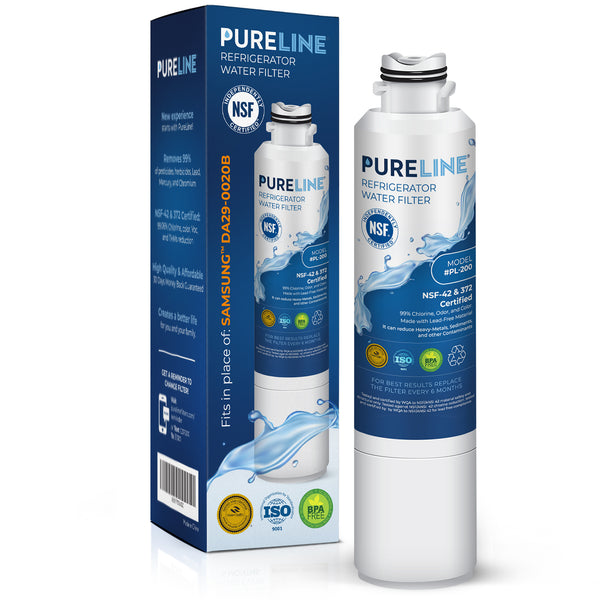 Pureline Replacement for Samsung DA29-00020B and Kenmore 46-9101, 469101, 9101, 4609101000 Refrigerator Water Filter.