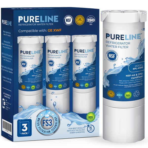 Pureline Replacement for GE XWF Refrigerator Water Filter