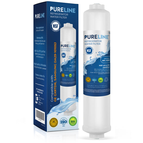 Pureline Replacement for GE GXRTDR and Samsung DA29-10105J Refrigerator Water Filter