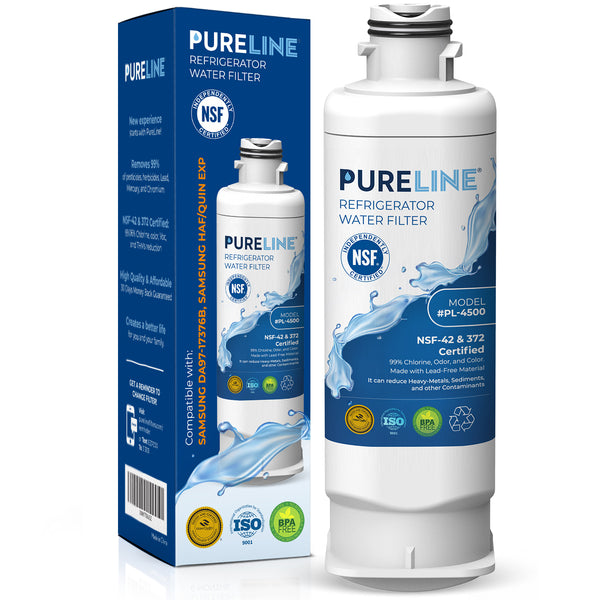 Pureline Replacement for Samsung DA97-17376B Refrigerator Water Filter and Model HAF-QIN/EXP
