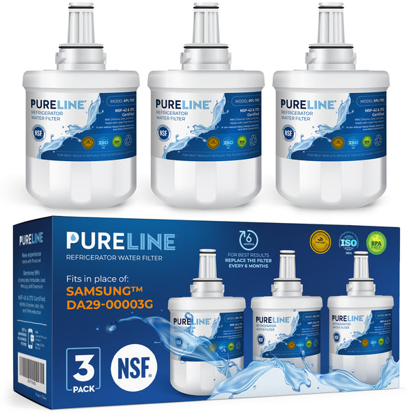 Pureline Samsung DA29-00003G and PUR W10132126 Refrigerator Water Filter.