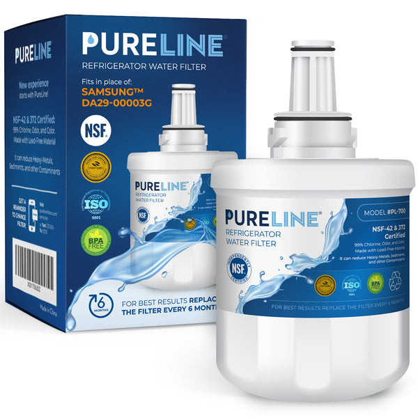 Pureline Samsung DA29-00003G and PUR W10132126 Refrigerator Water Filter.